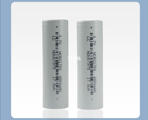 qualidade  21*70mm Rechargeable Flashlight Battery 21700 3.7 V Li Ion Battery 4800mah fábrica