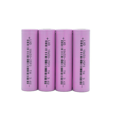 qualidade  3C Max 3.6v 2500mah 18650 Lithium Ion Battery Lithium Cylindrical Cells fábrica
