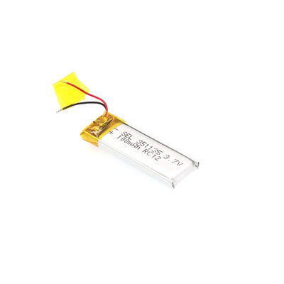 A bateria recarregável do polímero do lítio da bateria 3.7V 100mah de Lipo brinca ferramentas elétricas