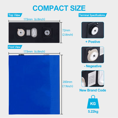 sistema solar de Ion Battery Packs For Power do lítio feito sob encomenda de 3.2Volt 280ah 1C