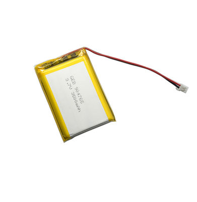 904765 bateria recarregável do lipo do li-polímero 3.7v 3500mAh com conector