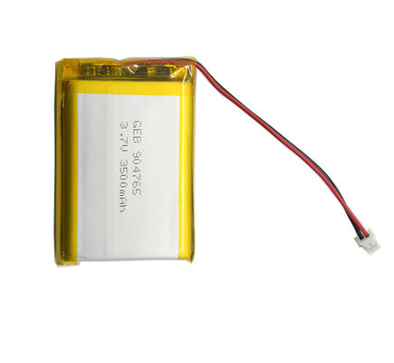 904765 bateria recarregável do lipo do li-polímero 3.7v 3500mAh com conector