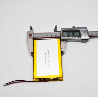 Tipo recarregável bateria de 606090 Lipo do polímero do lítio de Li Ion 3,7 V 4000mah