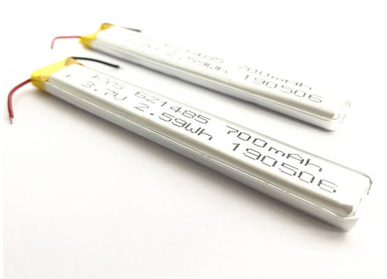 621485 601585 651485 (3.8v) 700mah a bateria do polímero do Lítio-íon 3.7v para a tira conduziu luzes