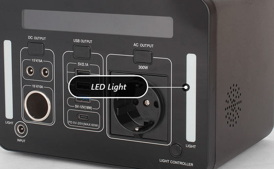Gerador portátil exterior de 110v 300wh 300w/central elétrica portátil pequena
