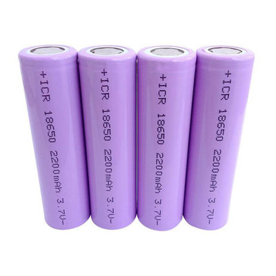 bateria de lítio recarregável 1C de 1800mAh 2200mah 2400mah 2600mah 3,7 V 18650