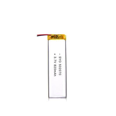 Ciclo profundo 602749 820mAh lítio Ion Polymer Battery de 3,7 volts