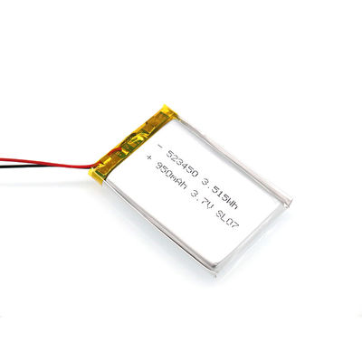 Auriculares Mp4 de Ion Polymer Battery For Mp 3 do lítio 3.7v950mah do ODM 852940 do OEM