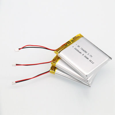 Dispositivo médico Wearable de Ion Polymer Battery For Smart do lítio do ALCANCE 3.7v 1600mah