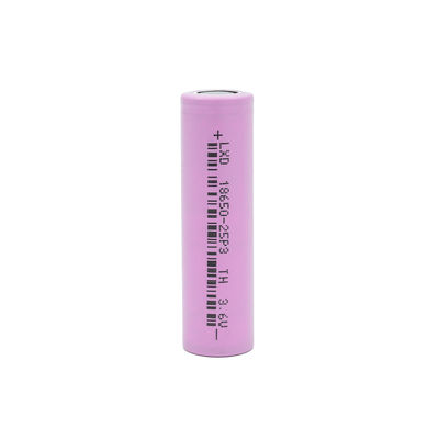 lítio máximo Ion Battery Lithium Cylindrical Cells de 3C 3.6v 2500mah 18650