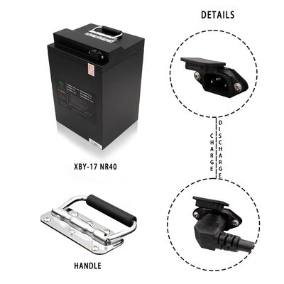 O lítio personalizado Ion Motorcycle Battery de 60v 40ah 2500 vezes dá um ciclo a vida